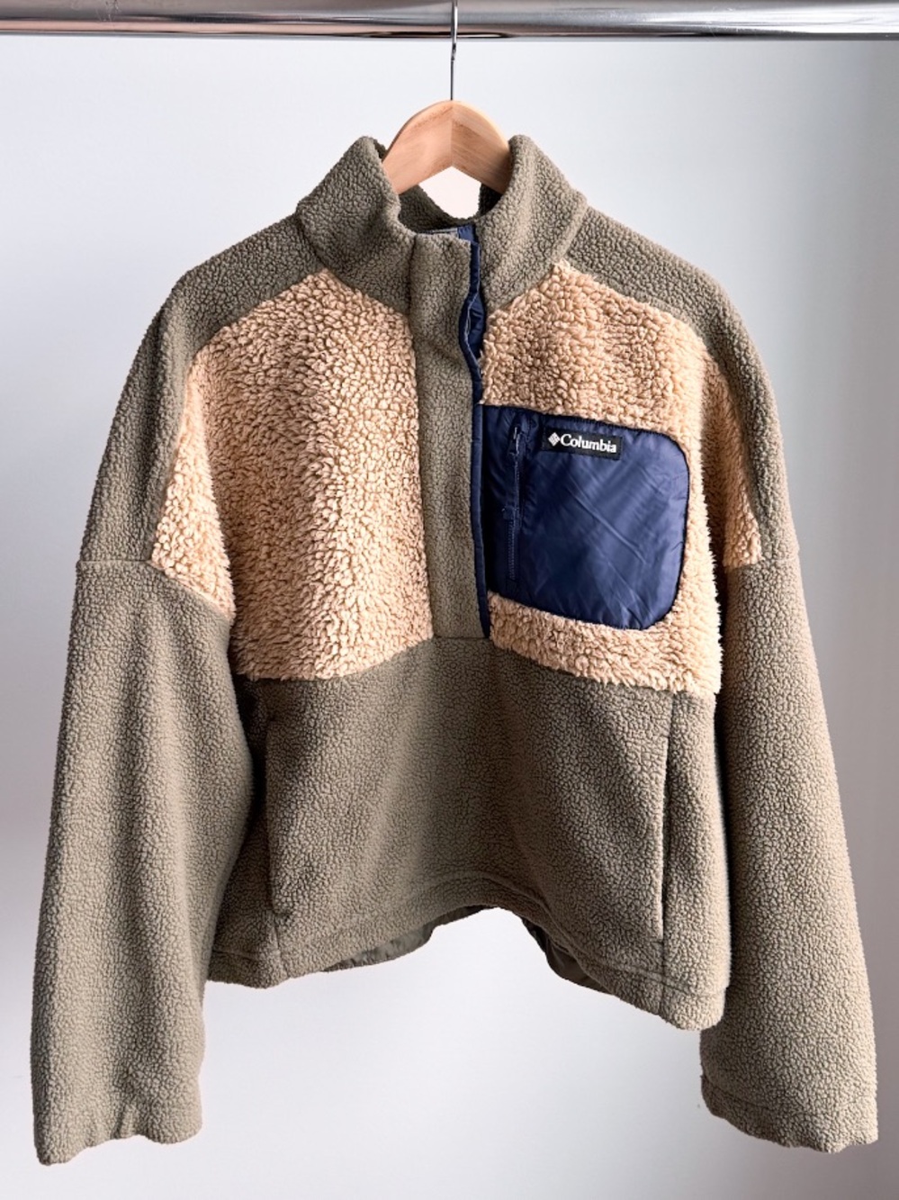 Columbia Lodge Sherpa Fleece Half Snap Pullover XL